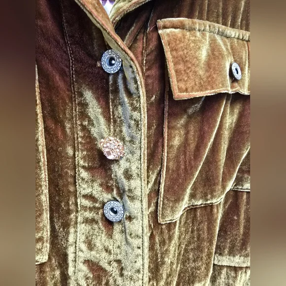 Aratta Silent Journey Velvet A Tulip Garden Jacket Size Small - Picture 8 of 12